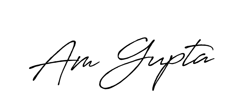 if you are searching for the best signature style for your name Am Gupta. so please give up your signature search. here we have designed multiple signature styles  using Antro_Vectra_Bolder. Am Gupta signature style 7 images and pictures png