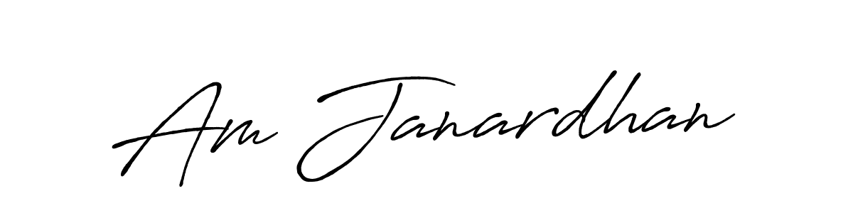 Make a short Am Janardhan signature style. Manage your documents anywhere anytime using Antro_Vectra_Bolder. Create and add eSignatures, submit forms, share and send files easily. Am Janardhan signature style 7 images and pictures png