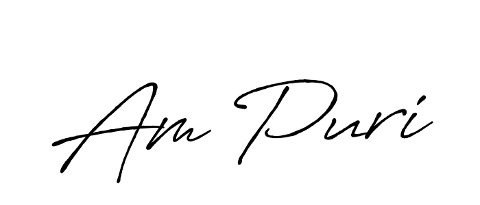 The best way (Antro_Vectra_Bolder) to make a short signature is to pick only two or three words in your name. The name Am Puri include a total of six letters. For converting this name. Am Puri signature style 7 images and pictures png