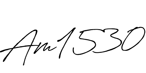 Similarly Antro_Vectra_Bolder is the best handwritten signature design. Signature creator online .You can use it as an online autograph creator for name Am1530. Am1530 signature style 7 images and pictures png