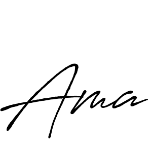 How to make Ama name signature. Use Antro_Vectra_Bolder style for creating short signs online. This is the latest handwritten sign. Ama signature style 7 images and pictures png