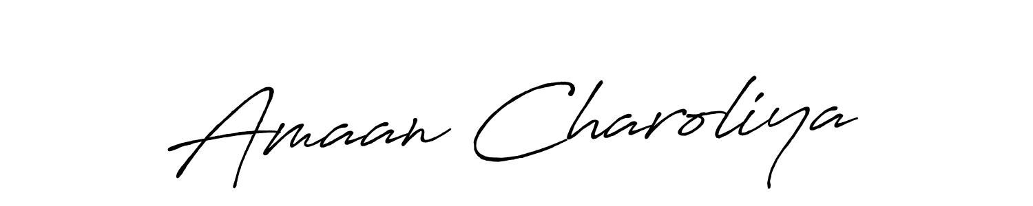 Amaan Charoliya stylish signature style. Best Handwritten Sign (Antro_Vectra_Bolder) for my name. Handwritten Signature Collection Ideas for my name Amaan Charoliya. Amaan Charoliya signature style 7 images and pictures png