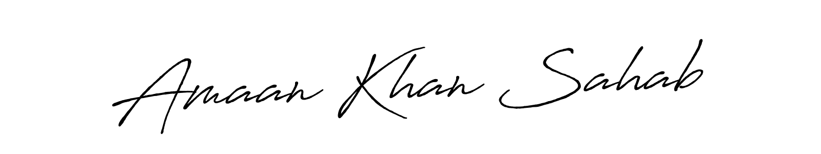 It looks lik you need a new signature style for name Amaan Khan Sahab. Design unique handwritten (Antro_Vectra_Bolder) signature with our free signature maker in just a few clicks. Amaan Khan Sahab signature style 7 images and pictures png