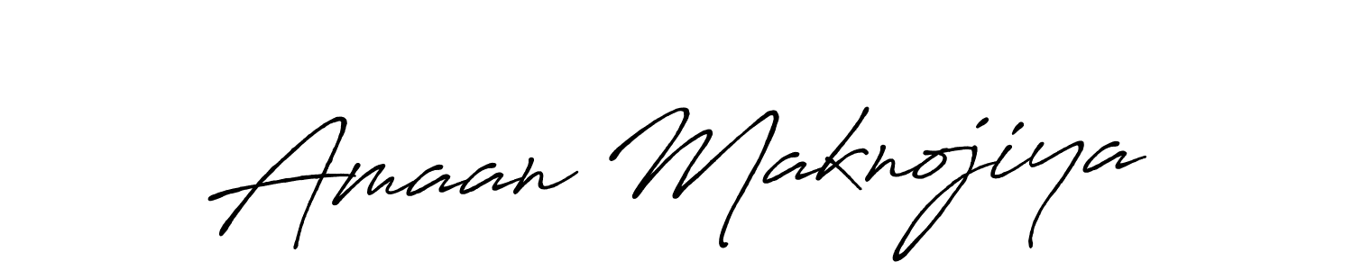 Once you've used our free online signature maker to create your best signature Antro_Vectra_Bolder style, it's time to enjoy all of the benefits that Amaan Maknojiya name signing documents. Amaan Maknojiya signature style 7 images and pictures png