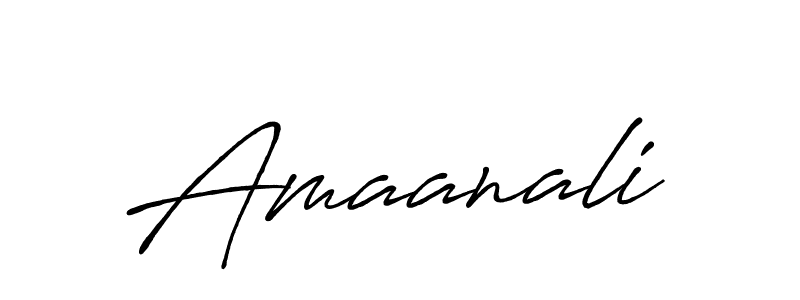 Also we have Amaanali name is the best signature style. Create professional handwritten signature collection using Antro_Vectra_Bolder autograph style. Amaanali signature style 7 images and pictures png