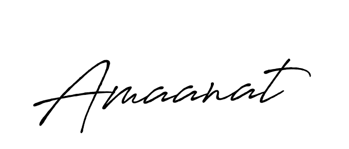 Create a beautiful signature design for name Amaanat. With this signature (Antro_Vectra_Bolder) fonts, you can make a handwritten signature for free. Amaanat signature style 7 images and pictures png