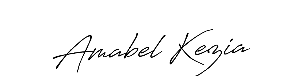 Amabel Kezia stylish signature style. Best Handwritten Sign (Antro_Vectra_Bolder) for my name. Handwritten Signature Collection Ideas for my name Amabel Kezia. Amabel Kezia signature style 7 images and pictures png