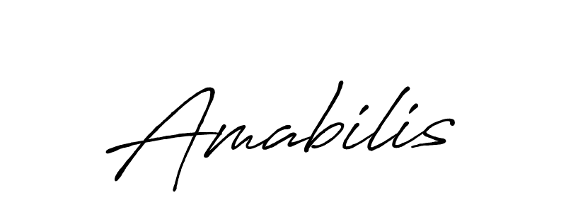 Make a beautiful signature design for name Amabilis. Use this online signature maker to create a handwritten signature for free. Amabilis signature style 7 images and pictures png