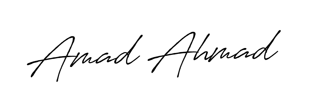 Similarly Antro_Vectra_Bolder is the best handwritten signature design. Signature creator online .You can use it as an online autograph creator for name Amad Ahmad. Amad Ahmad signature style 7 images and pictures png