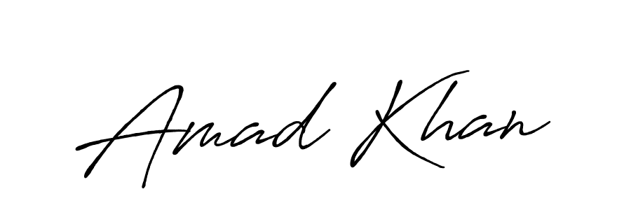 Also You can easily find your signature by using the search form. We will create Amad Khan name handwritten signature images for you free of cost using Antro_Vectra_Bolder sign style. Amad Khan signature style 7 images and pictures png