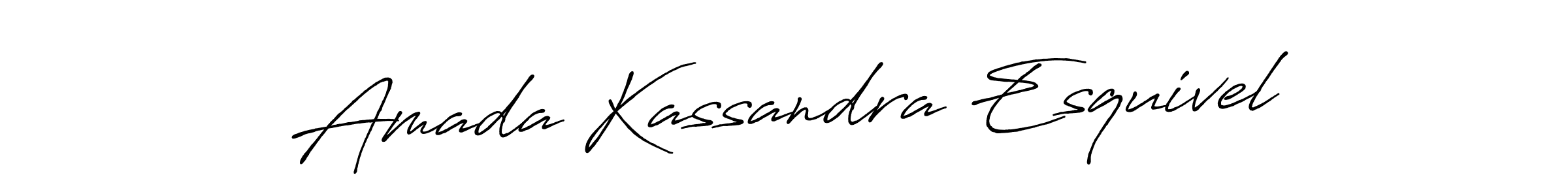 Design your own signature with our free online signature maker. With this signature software, you can create a handwritten (Antro_Vectra_Bolder) signature for name Amada Kassandra Esquivel. Amada Kassandra Esquivel signature style 7 images and pictures png