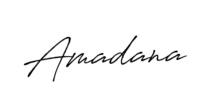 Design your own signature with our free online signature maker. With this signature software, you can create a handwritten (Antro_Vectra_Bolder) signature for name Amadana. Amadana signature style 7 images and pictures png