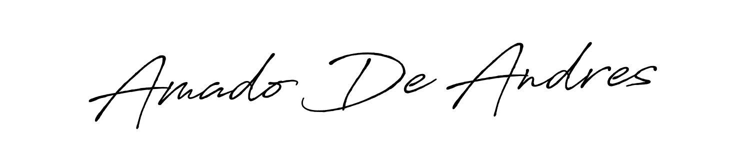 Make a beautiful signature design for name Amado De Andres. Use this online signature maker to create a handwritten signature for free. Amado De Andres signature style 7 images and pictures png