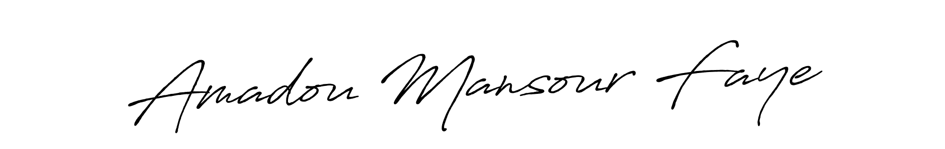 Amadou Mansour Faye stylish signature style. Best Handwritten Sign (Antro_Vectra_Bolder) for my name. Handwritten Signature Collection Ideas for my name Amadou Mansour Faye. Amadou Mansour Faye signature style 7 images and pictures png