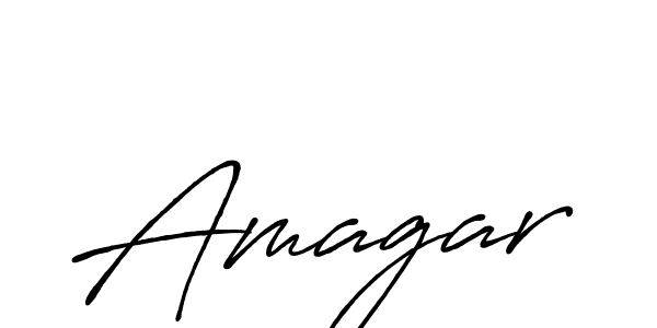 How to make Amagar name signature. Use Antro_Vectra_Bolder style for creating short signs online. This is the latest handwritten sign. Amagar signature style 7 images and pictures png