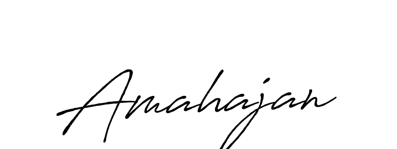 Amahajan stylish signature style. Best Handwritten Sign (Antro_Vectra_Bolder) for my name. Handwritten Signature Collection Ideas for my name Amahajan. Amahajan signature style 7 images and pictures png