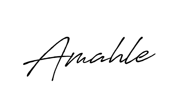 Also we have Amahle name is the best signature style. Create professional handwritten signature collection using Antro_Vectra_Bolder autograph style. Amahle signature style 7 images and pictures png