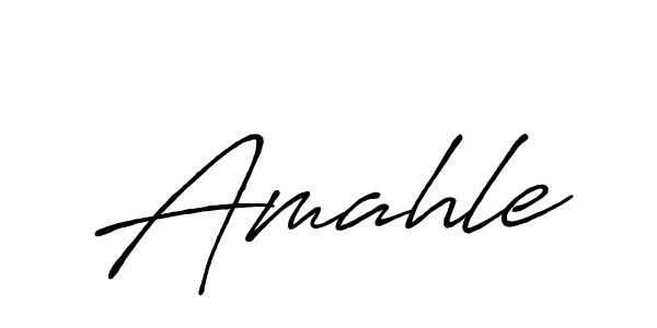 Also we have Amahle name is the best signature style. Create professional handwritten signature collection using Antro_Vectra_Bolder autograph style. Amahle signature style 7 images and pictures png