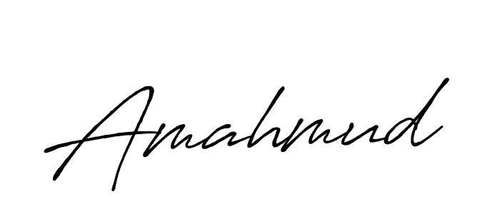 Design your own signature with our free online signature maker. With this signature software, you can create a handwritten (Antro_Vectra_Bolder) signature for name Amahmud. Amahmud signature style 7 images and pictures png