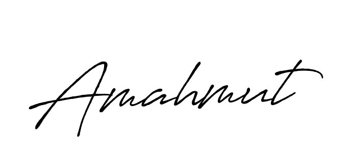 Design your own signature with our free online signature maker. With this signature software, you can create a handwritten (Antro_Vectra_Bolder) signature for name Amahmut. Amahmut signature style 7 images and pictures png