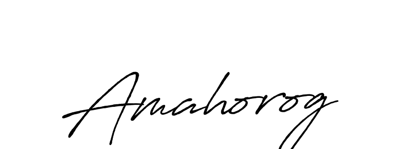 Design your own signature with our free online signature maker. With this signature software, you can create a handwritten (Antro_Vectra_Bolder) signature for name Amahorog. Amahorog signature style 7 images and pictures png