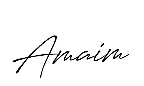 Make a beautiful signature design for name Amaim. With this signature (Antro_Vectra_Bolder) style, you can create a handwritten signature for free. Amaim signature style 7 images and pictures png