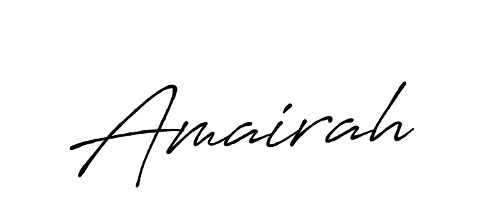 Use a signature maker to create a handwritten signature online. With this signature software, you can design (Antro_Vectra_Bolder) your own signature for name Amairah. Amairah signature style 7 images and pictures png