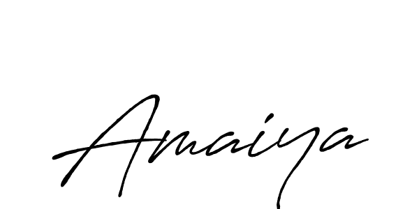 Create a beautiful signature design for name Amaiya. With this signature (Antro_Vectra_Bolder) fonts, you can make a handwritten signature for free. Amaiya signature style 7 images and pictures png