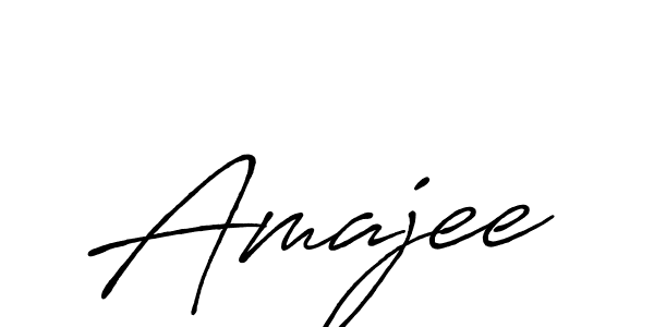 Make a beautiful signature design for name Amajee. With this signature (Antro_Vectra_Bolder) style, you can create a handwritten signature for free. Amajee signature style 7 images and pictures png