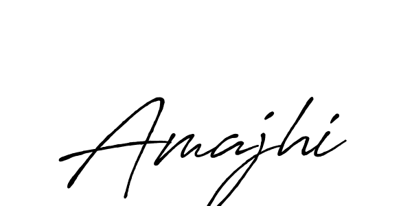 Use a signature maker to create a handwritten signature online. With this signature software, you can design (Antro_Vectra_Bolder) your own signature for name Amajhi. Amajhi signature style 7 images and pictures png