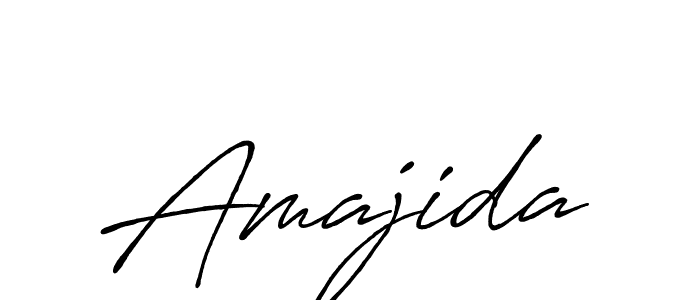 Make a beautiful signature design for name Amajida. With this signature (Antro_Vectra_Bolder) style, you can create a handwritten signature for free. Amajida signature style 7 images and pictures png