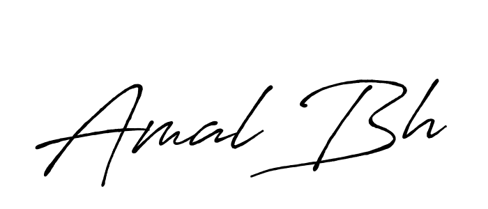 Amal Bh stylish signature style. Best Handwritten Sign (Antro_Vectra_Bolder) for my name. Handwritten Signature Collection Ideas for my name Amal Bh. Amal Bh signature style 7 images and pictures png