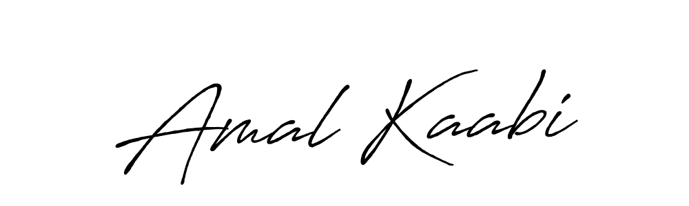 Also we have Amal Kaabi name is the best signature style. Create professional handwritten signature collection using Antro_Vectra_Bolder autograph style. Amal Kaabi signature style 7 images and pictures png