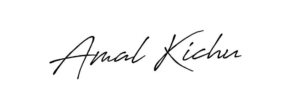 Create a beautiful signature design for name Amal Kichu. With this signature (Antro_Vectra_Bolder) fonts, you can make a handwritten signature for free. Amal Kichu signature style 7 images and pictures png