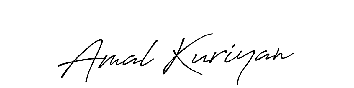 How to make Amal Kuriyan name signature. Use Antro_Vectra_Bolder style for creating short signs online. This is the latest handwritten sign. Amal Kuriyan signature style 7 images and pictures png