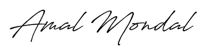 An effortless, minimalist signature concept for Amal Mondal using Antro_Vectra_Bolder design. Clean lines that look great on any document. Amal Mondal signature style 7 images and pictures png