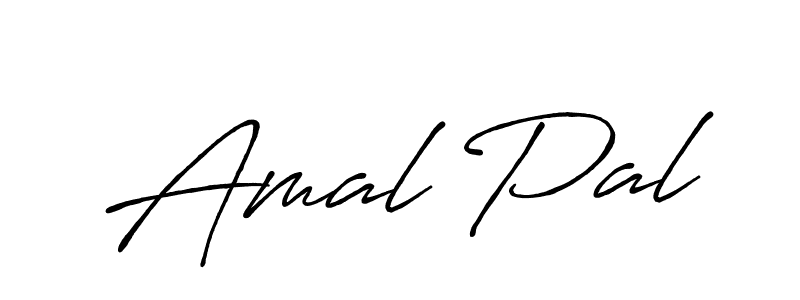 Make a beautiful signature design for name Amal Pal. With this signature (Antro_Vectra_Bolder) style, you can create a handwritten signature for free. Amal Pal signature style 7 images and pictures png