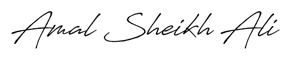 See photos of Amal Sheikh Ali official signature. Check more albums & portfolios. Read reviews & check more about Antro_Vectra_Bolder font. Amal Sheikh Ali signature style 7 images and pictures png