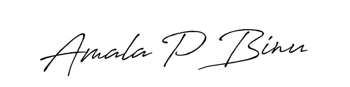 Also You can easily find your signature by using the search form. We will create Amala P Binu name handwritten signature images for you free of cost using Antro_Vectra_Bolder sign style. Amala P Binu signature style 7 images and pictures png