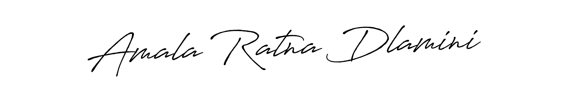 Create a beautiful signature design for name Amala Ratna Dlamini. With this signature (Antro_Vectra_Bolder) fonts, you can make a handwritten signature for free. Amala Ratna Dlamini signature style 7 images and pictures png