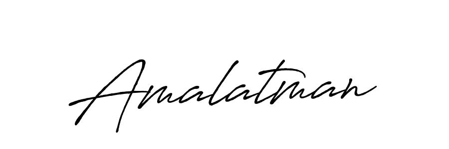 How to make Amalatman name signature. Use Antro_Vectra_Bolder style for creating short signs online. This is the latest handwritten sign. Amalatman signature style 7 images and pictures png