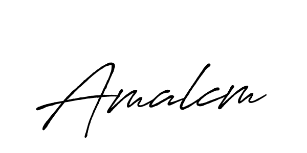 The best way (Antro_Vectra_Bolder) to make a short signature is to pick only two or three words in your name. The name Amalcm include a total of six letters. For converting this name. Amalcm signature style 7 images and pictures png
