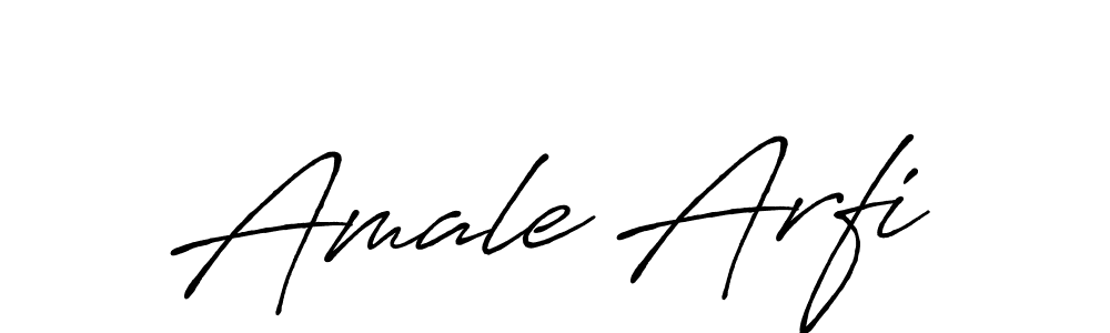 Design your own signature with our free online signature maker. With this signature software, you can create a handwritten (Antro_Vectra_Bolder) signature for name Amale Arfi. Amale Arfi signature style 7 images and pictures png