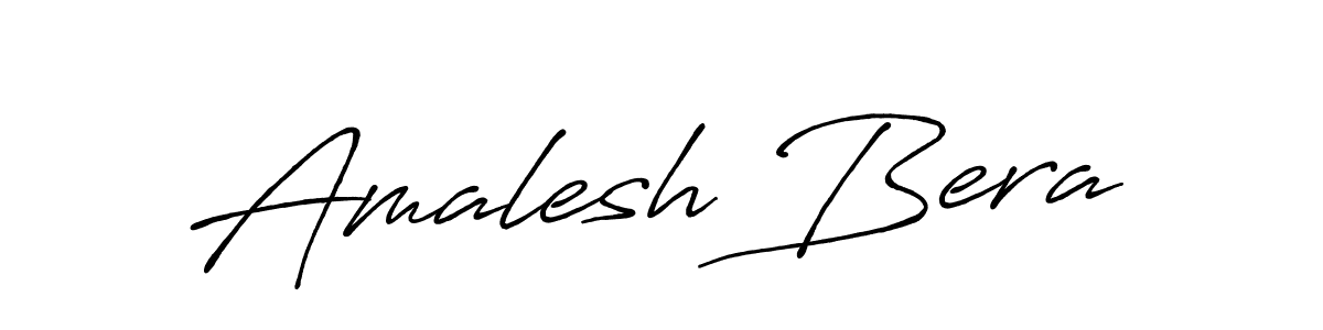 Make a beautiful signature design for name Amalesh Bera. With this signature (Antro_Vectra_Bolder) style, you can create a handwritten signature for free. Amalesh Bera signature style 7 images and pictures png