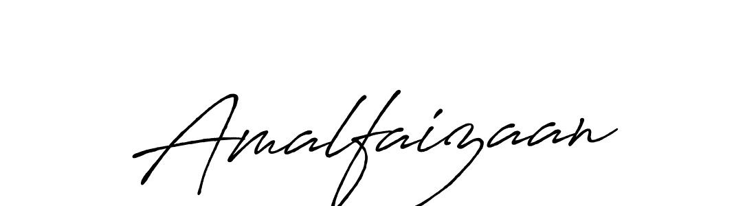 Create a beautiful signature design for name Amalfaizaan. With this signature (Antro_Vectra_Bolder) fonts, you can make a handwritten signature for free. Amalfaizaan signature style 7 images and pictures png