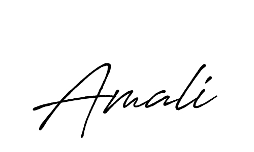 How to make Amali signature? Antro_Vectra_Bolder is a professional autograph style. Create handwritten signature for Amali name. Amali signature style 7 images and pictures png