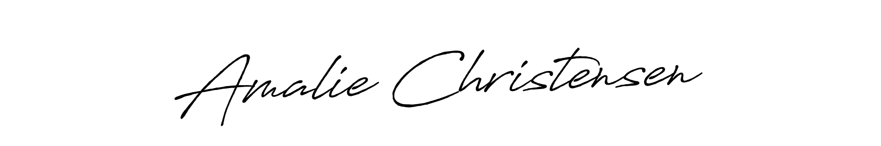 Make a beautiful signature design for name Amalie Christensen. With this signature (Antro_Vectra_Bolder) style, you can create a handwritten signature for free. Amalie Christensen signature style 7 images and pictures png