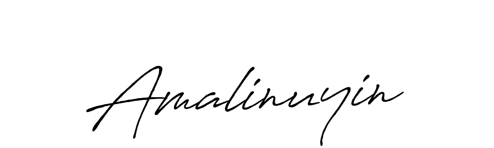 Make a beautiful signature design for name Amalinuyin. With this signature (Antro_Vectra_Bolder) style, you can create a handwritten signature for free. Amalinuyin signature style 7 images and pictures png