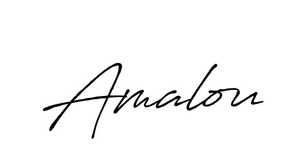 Also we have Amalou name is the best signature style. Create professional handwritten signature collection using Antro_Vectra_Bolder autograph style. Amalou signature style 7 images and pictures png