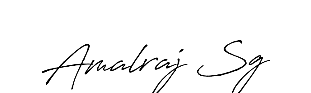 Make a beautiful signature design for name Amalraj Sg. With this signature (Antro_Vectra_Bolder) style, you can create a handwritten signature for free. Amalraj Sg signature style 7 images and pictures png